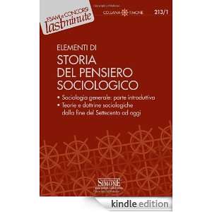   di storia del pensiero sociologico (Il timone) (Italian Edition