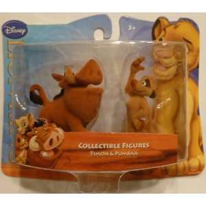  King Exclusive Flocked Mini Figure 2Pack Timon Pumbaa Toys & Games