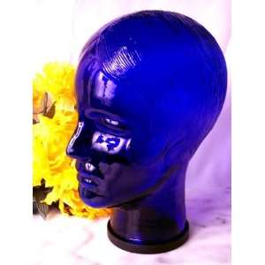  Blue Glass Mannequin Head WOMAN: Home & Kitchen