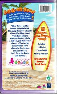 BARNEY LETS GO TO THE BEACH VHS VIDEO  
