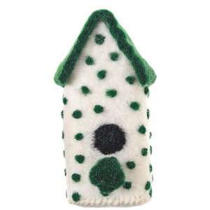  Fair Trade Holiday Mini Dot Bird house Ornament, Set of 2 