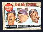 Topps 1968 AL RBI Leaders #4 EX Sup Bright Yastrzemski