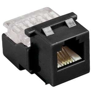   , Black, 1 Port, EIA/TIA 568A/B Wiring, 110 Termination, 4 Conductor