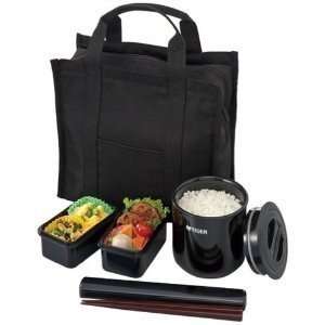  Japanese Lunch Box Set Tiger Lunch thermos Black LWY T036K 