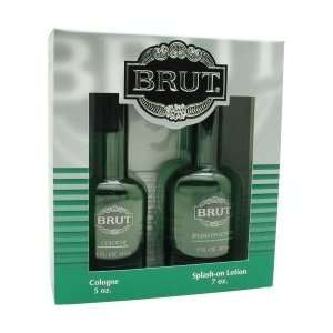  BRUT by Faberge SET COLOGNE 5 OZ & SPLASH ON LOTION 7 OZ 