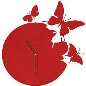  Butterfly DIY Art Wall Clock Red