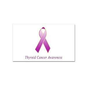  Thyroid Cancer Awareness Rectangular Sticker: Office 