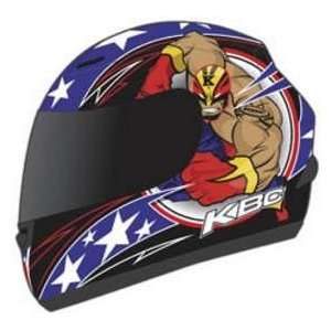   : KBC VR 1X HERO RD_WT_BU LG MOTORCYCLE Full Face Helmet: Automotive