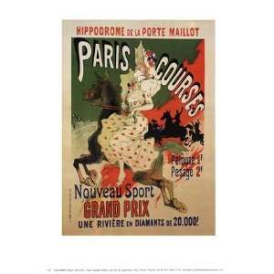  Paris Courses   Poster by Jules Cheret (22.5 x 28.5): Home 