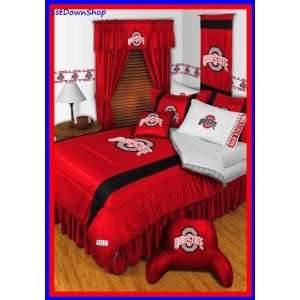  Ohio State OSU Buckeyes 4pc SL Twin Comforter/Sheets Bed 