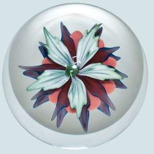 Glass Marble ~ John Kobuki ~ Multi Petal Flower  