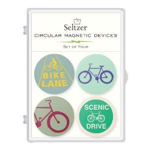  Bike Lane Circular Magnetic Device By Seltzer (Set of 4 