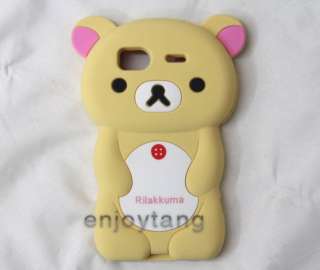 Rilakkuma Bear 3D TPU soft silicone case cover for HTC SENSATION 4G 
