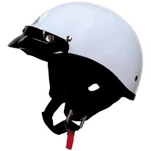  THH T 70 White Medium Half Helmet: Automotive