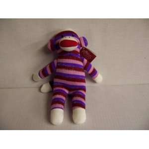  Russ Berrie Striped Sock Monkey Plush Toys & Games