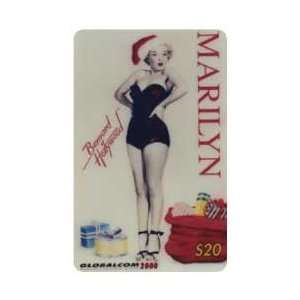 Marilyn Collectible Phone Card $20. Marilyn Monroe Christmas 1993 
