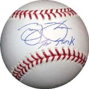  George Theodore autographed Baseball inscribed The Stork 