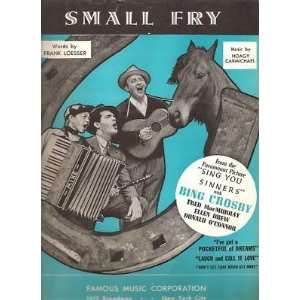  Sheet Music Small Fry Bing Crosby 21: Everything Else