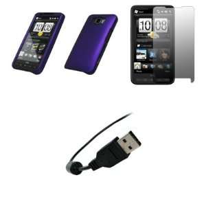   Screen Protector + USB Data Charge Sync Cable for HTC HD2 Electronics