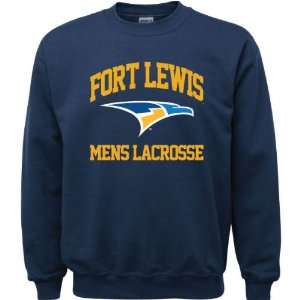  Fort Lewis College Skyhawks Navy Youth Mens Lacrosse Arch 