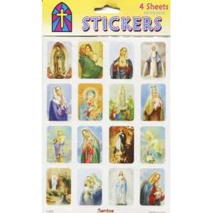  Assorted Religious Stickers   4 sheets per package: Toys 