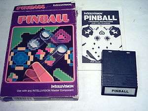 INTELLIVISION GAME; PINBALL 1982 Complete In Original BOX *Arcade 