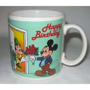    Collectible Mickey Mouse Happy Birthday Coffee Mug 