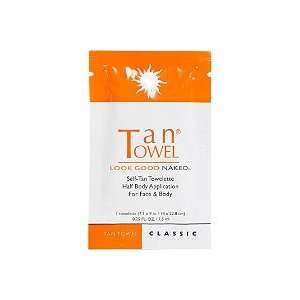 Tan Towel Classic Half Body Apllication 1 Ct (Quantity of 5)