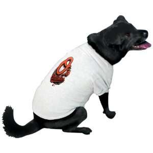  Baltimore Orioles Performance Pet T Shirt   White: Sports 