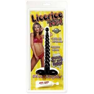  Licorice Twist Butt Plug Black (d): Health & Personal Care