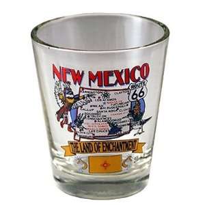  New Mexico State Elements Map Shot Glass: Kitchen & Dining