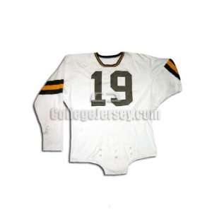  White No. 19 Game Used Iowa Football Jersey (SIZE 46 