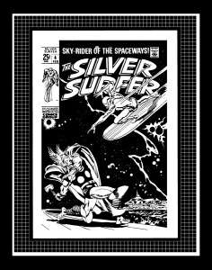 John Buscema Silver Surfer #4 Rare Production Art Cover  