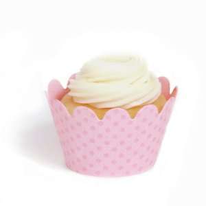   of 18   Baby Shower Cupcakes, Pink Muffin Cups, Dessert Decorations