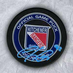  GABRIEL LANDESKOG Kitchener Rangers SIGNED Hockey Puck 