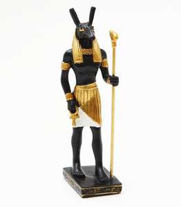 EGYPTIAN EGYPT SET STATUE SETH GOD OF CHAOS SMALL MINIATURE 3 