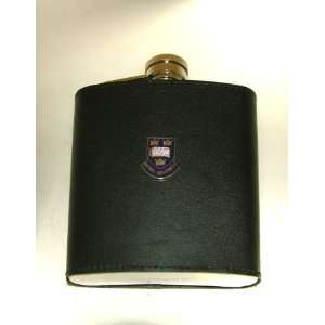    Oxford University 6Oz Hip Flask Leather Covered: Kitchen & Dining