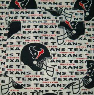 BARBEQUE APRON MADE W HOUSTON TEXANS NFL FABRIC + TEAMS  