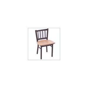   18 High Wooden Seat Slatted Back Stationary Chair Furniture & Decor