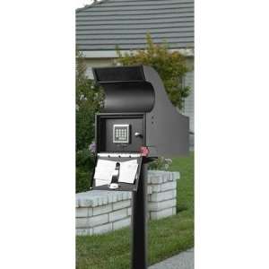  Secure Logic 2030   X Post Mounted Mail Vault Color Black 