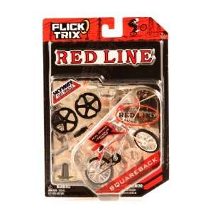  Flick Trix Finger Bike Red Line Squareback: Toys & Games