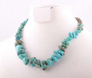 Native American Old Pawn Turquoise Choker Necklace  