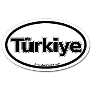  Türkiye Turkey in Turkish Flag Car Bumper Sticker Decal 