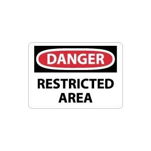    OSHA DANGER Restricted Area Safety Sign: Home Improvement