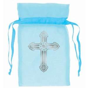  Blue Organza Bags with Cross: Everything Else