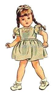 Doll Clothes Pattern 1809 14 ~ Toni, Betsy McCall  