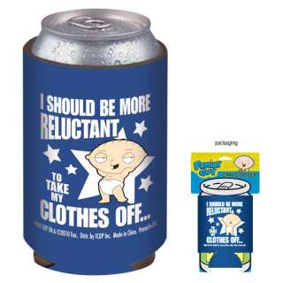 The Family Guy Stewie Take Clothes Off Drink Can Cooler  