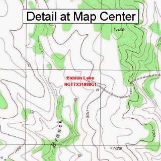   Map   Eidson Lake, Texas (Folded/Waterproof)