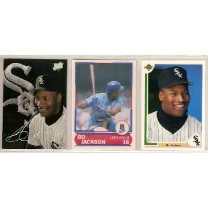  Bo Jackson (3) Card Baseball Lot (Chicago White Sox 