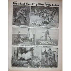 1917 WW1 French Land Mines Teutons R.N.A.S Balloon Army  